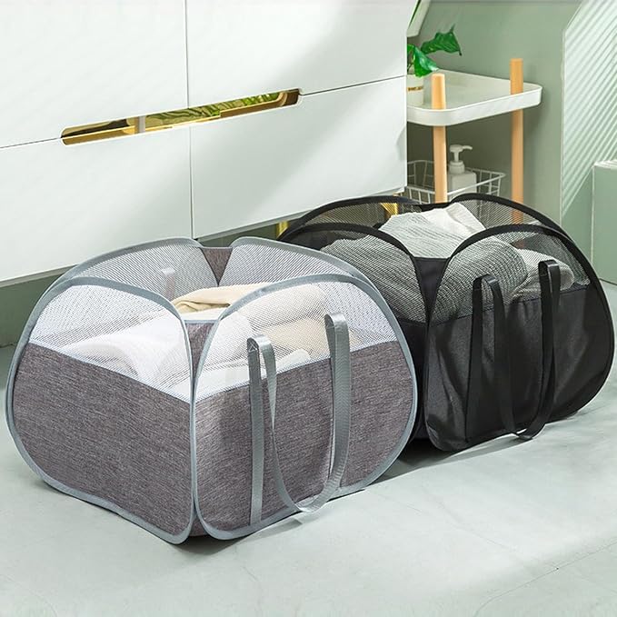 Collapsible Laundry Baskets, Tear Proof Pop Up Laundry Hamper - Image 8