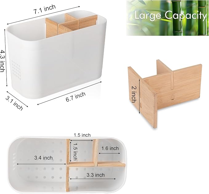 Toothbrush and Toothpaste Holder, 4 Slots, Kids Electric Tooth Brush Organizer - Image 5