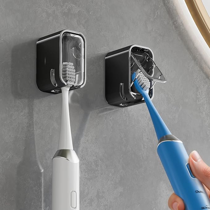 MOPMS Single Slot Toothbrush Holders Wall Mounted by MOPMS