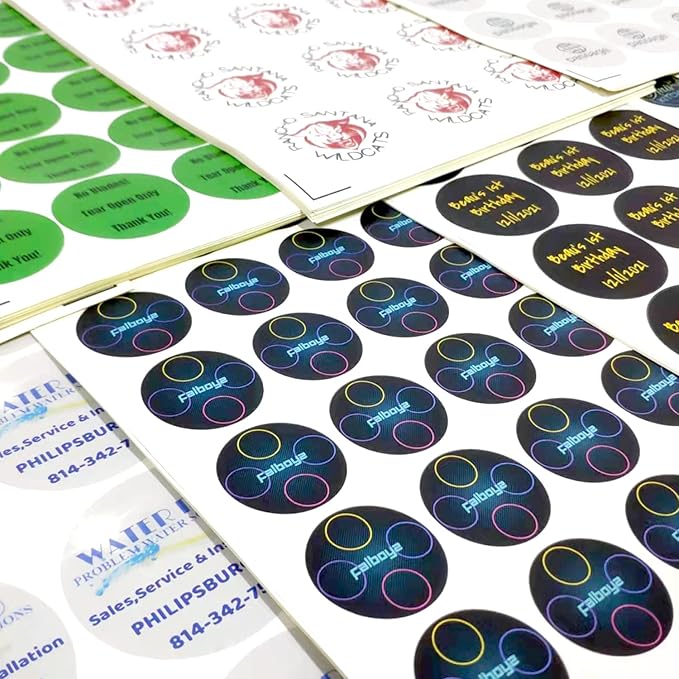 100-500 Custom Stickers Personalized Labels, Customized Stickers with Any Image Logo and Text. Custom Stickers for Business LogoThank You Labels,etc. (Rectangle,3X2 Inch)