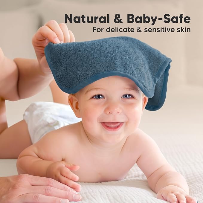 6-Pack Baby Washcloths, Soft Absorbent Washcloths - Image 5