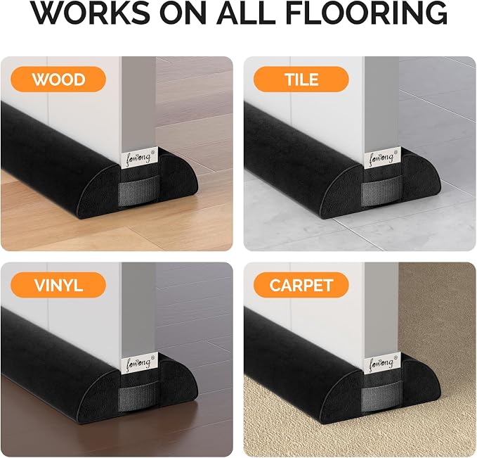fowong Under Door Draft Stopper 30" to 36" Adjustable Draft Stopper - Image 6