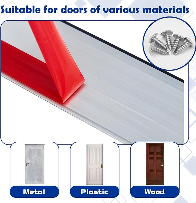 Gisafai 6 Pack 36" Door Sweep Mouse Stopper, Aluminum Draft Blocker | Mouse - Image 3