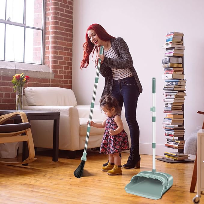 Upgrade Broom and Dustpan Set, Large Size and - Image 7