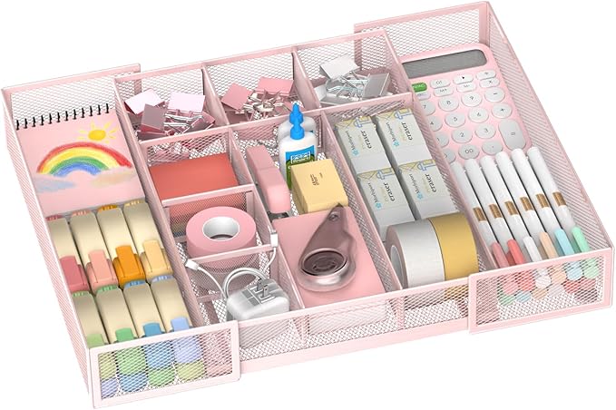 Expandable Desk Drawer Organizer, 10 Adjustable Compartments, expands from 8.74 by Unknown