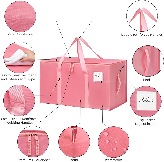 Moving Bags Heavy Duty Bubblegum Pink – Large Packing Bags - Image 6