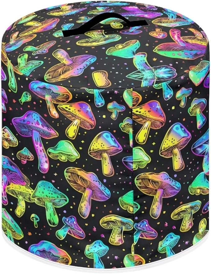 Flashideas Art Mushroom Pressure Cooker Cover, Kitchen Appliance Dust Cover, Rice Cooker Protective Cover with Pocket, Suitable for Air Fryer Cover, Toaster Cover, Oven Cover