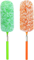 2 Pack Extendable Microfiber Feather Duster, Electrostatic Microfiber Head by Unknown