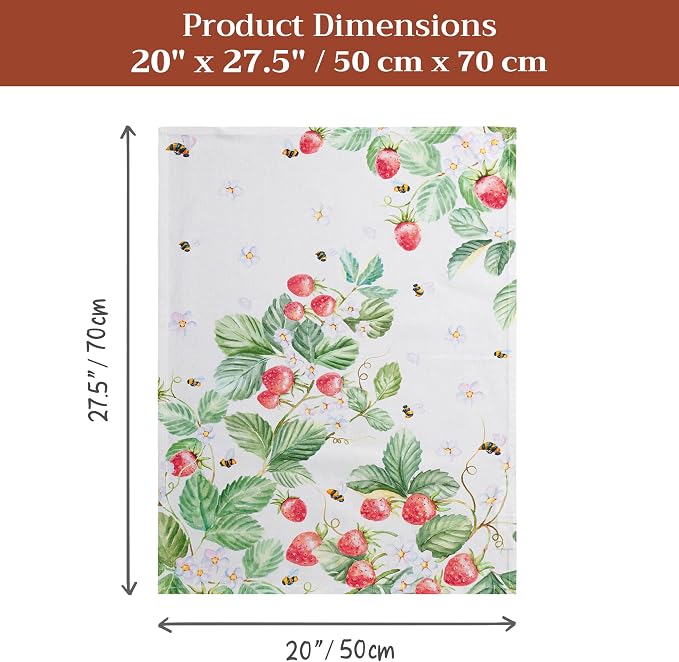 Maison d' Hermine Kitchen Towels Set of 2 Reusable 100% Cotton 27.50" x 20" - Image 7