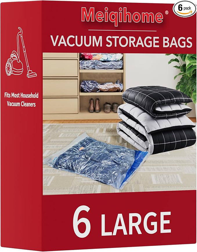 MEIQIHOME Vacuum Storage Bags, Space Saver Sealer Bags, Vacuum seal bags by MEIQIHOME