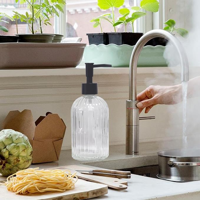 YYTSGG Clear Glass Soap Dispenser - Image 5
