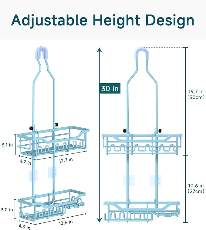 Upgraded Extended Length Shower Organizer - Image 2