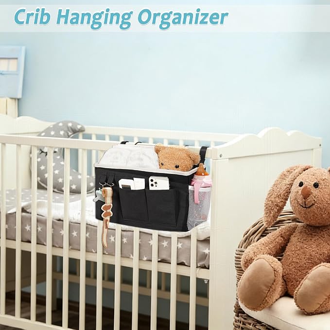 Bedside Caddy, Bedside Storage Bag Hanging Organizer - Image 7