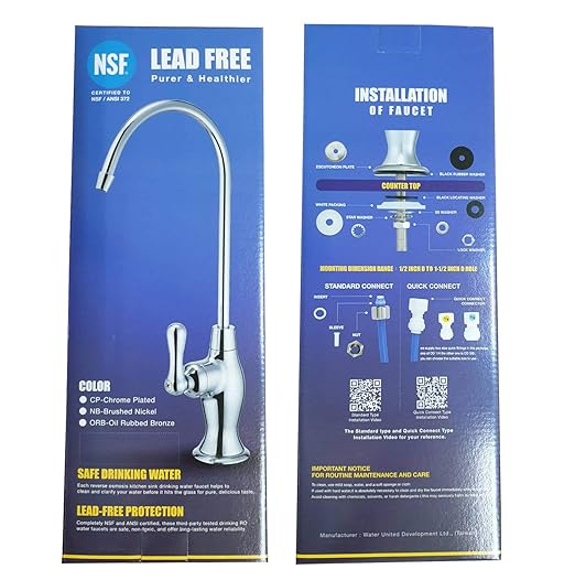 NSF Certification Water Reverse Osmosis Drinking Faucet Polished Chrome | - Image 2