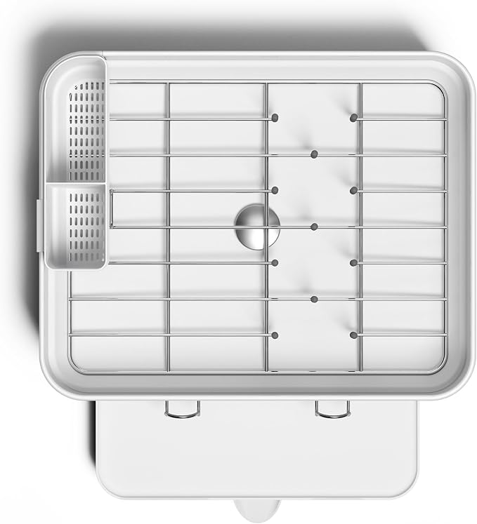 simplehuman Steel Frame Dishrack, Compact Dish Drying Rack - Image 5