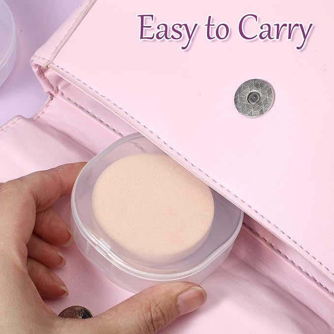 3 PCS Portable Cotton Round Holder, Plastic Cotton Pad Dispenser, Portable - Image 5