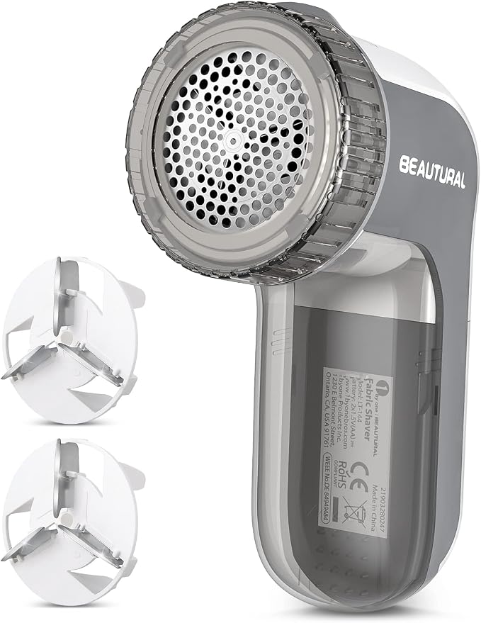 BEAUTURAL Fabric Shaver and Lint Remover, Portable Sweater Defuzzer | Battery by BEAUTURAL