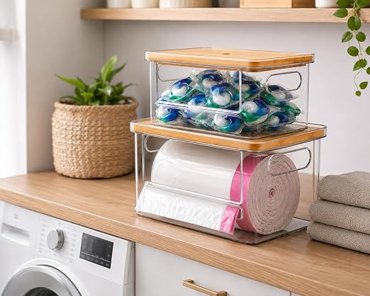 2-in-1 Stackable Trash Bag Dispenser & dishwasher pod holder - Image 7