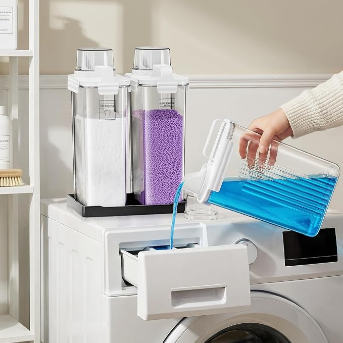 94oz Laundry Detergent Dispenser Container, Soap Dispenser, 2 Pack - Image 5