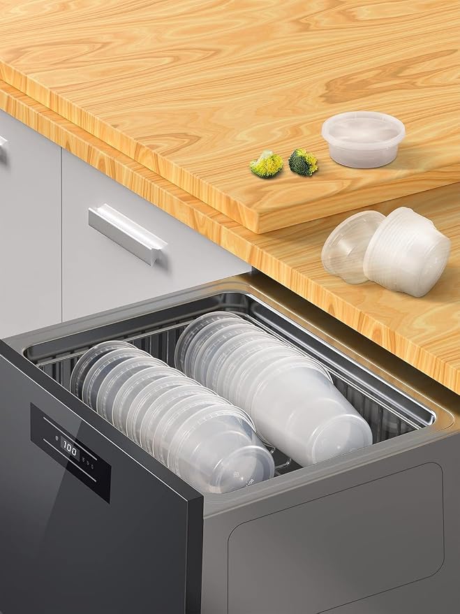 TashiBox 24 oz-30 Sets Plastic Deli Disposable Food Storage Containers - Image 6