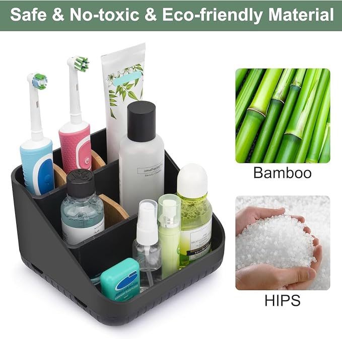 Toothbrush Holders for Bathrooms, 6 Slots, Detachable for Easy Clean, - Image 7
