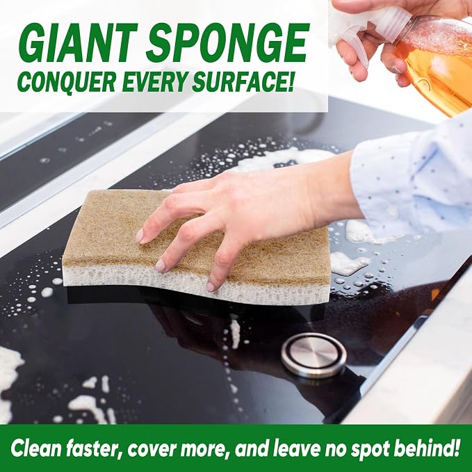 AIDEA XL Sponges Kitchen, Non-Scratch Dish Sponges | Large Natural Sponge - Image 3
