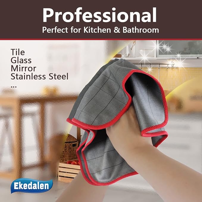 Ekedalen Microfiber Cleaning Cloth Lint Free Glass Polish - Image 4