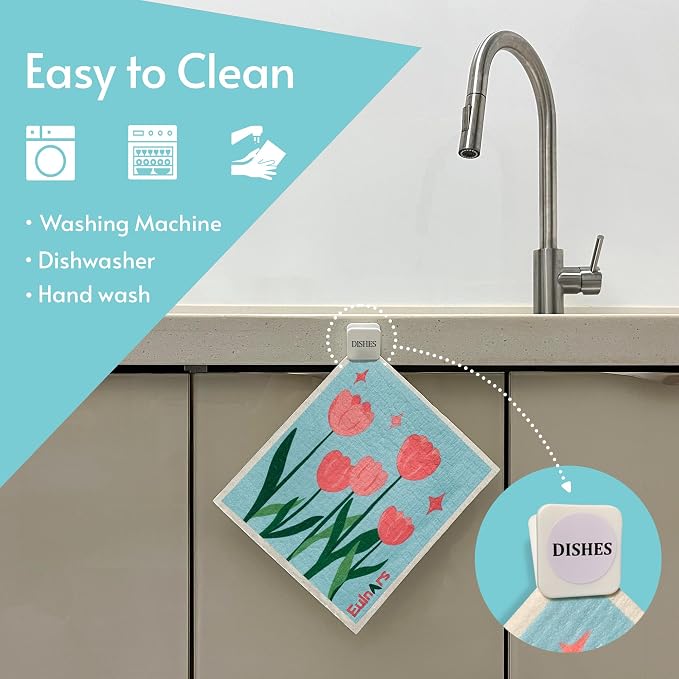 Eulnars Reusable Paper Towels, Swedish Dishcloths - Image 5