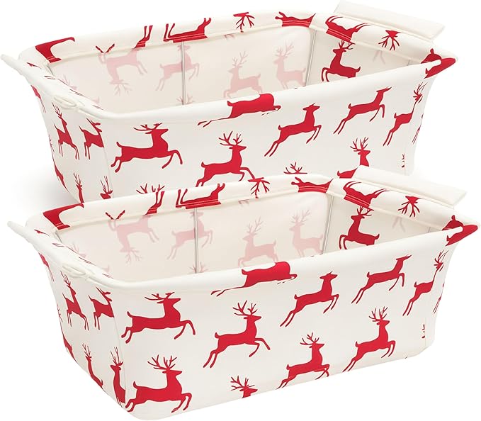 Limited Edition Chafer Wind Guard 2 Pack – Designer Chafing Dish Wind Cover | Wind-Blocking Decorative Cover Keeps Food Warm | Buffet & Catering Display for Events & Parties (reindeer print)