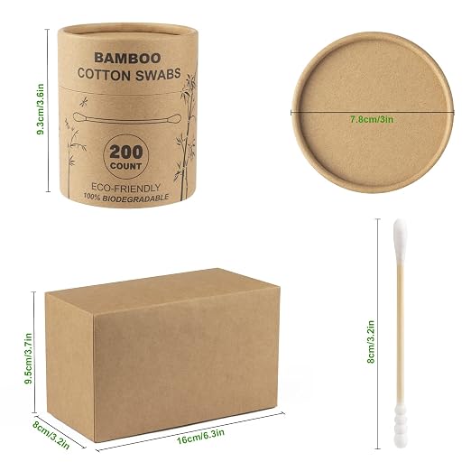 Bamboo Cotton Swabs 400 Count - Image 6