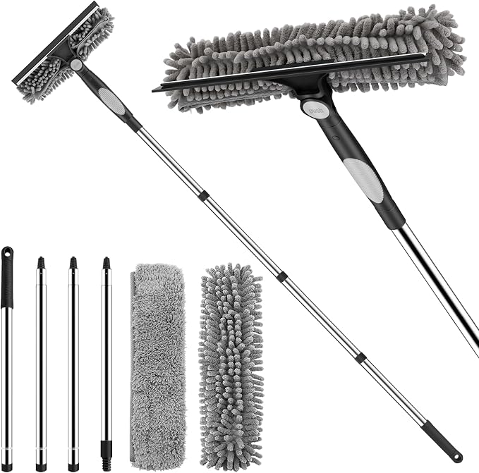 SetSail Window Squeegee with 66in Extension Pole 2-in-1 Window Cleaning Kit | by SetSail