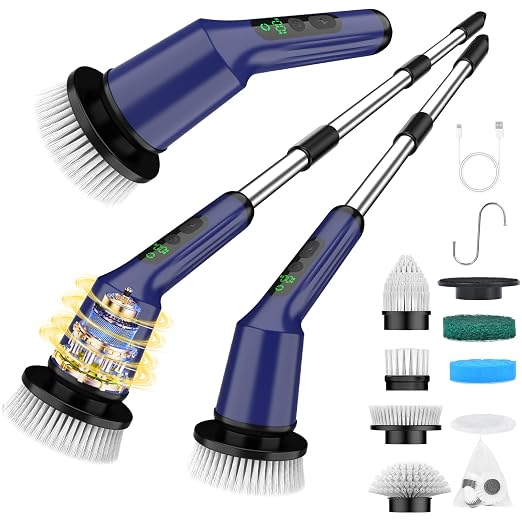Electric Spin Scrubber for Bathroom, Shower Scrubber by CTMAST
