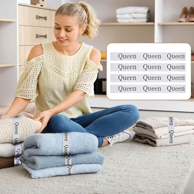 4PCS Bed Sheet Organizer Bands, Storage Labels and Sheet Keepers - Image 2