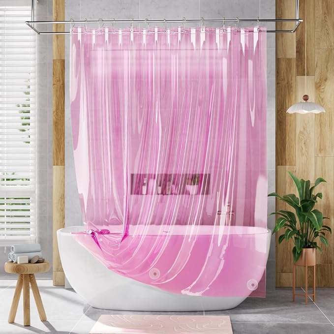 AmazerBath Extra Long Shower Curtain Liner, 72x84 Plastic Shower Curtain Liners - Image 7