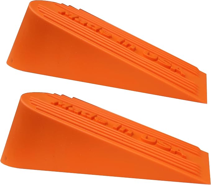 Halloween Orange Large Rubber Door Stopper Made in USA - Image 2
