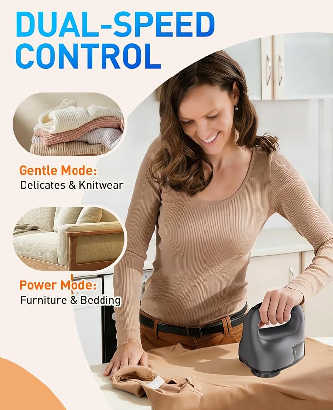 Fabric Shaver with Dual Head, 2X Faster Lint Remover - Image 5