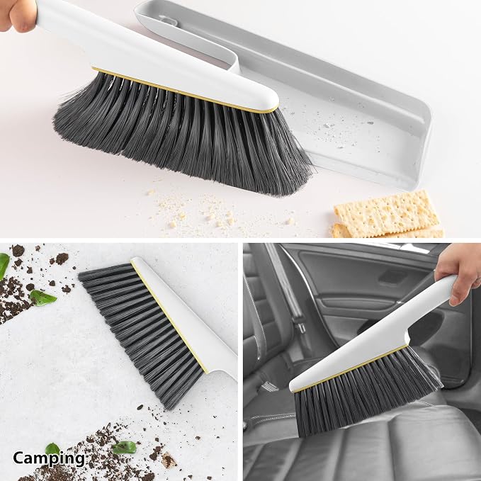 Lumkew Hand Small Broom and Dustpan Set, Compact Handheld Dust- Pan and Brush - Image 6