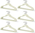 Ivory Velvet Hangers 60 Pack, Slim Space Saving Suit Hangers by MLKJHHI