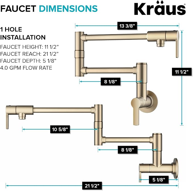 KRAUS Oletto Pot Filler Faucet - Image 6