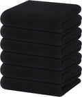 Homaxy 100% Cotton Waffle Weave Kitchen Dish Towels 6-Pack, Ultra Soft by Homaxy
