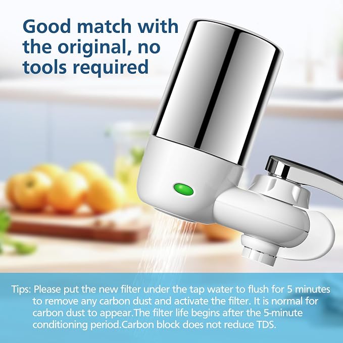 2 Pack Faucet Filter Replacement Compatible - Image 6