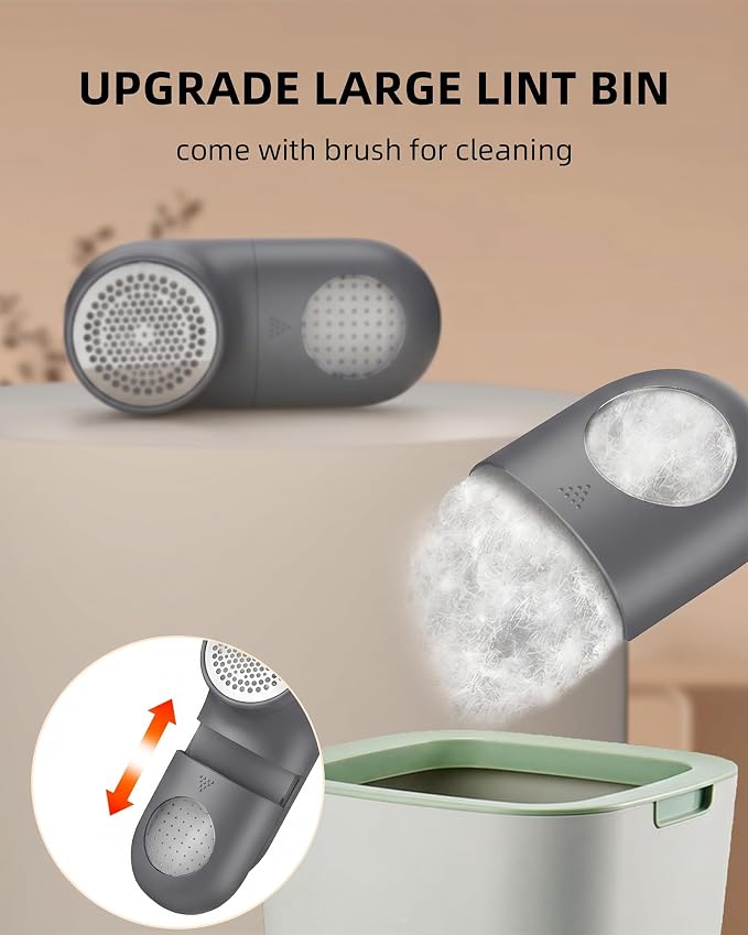 Fabric Shaver Lint Remover for Clothes, Portable Sweater Defuzzer | Rechargeable - Image 6