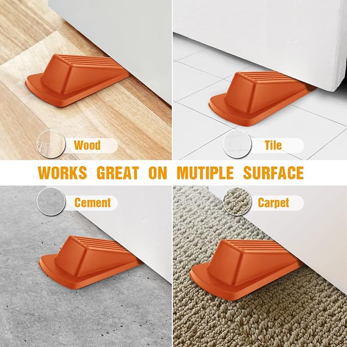 Crosize 5 Pack Door Stoppers for Bottom of Door, Rubber Door Stops | Premium - Image 4
