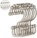 Shower Curtain Hooks, Goowin Shower Curtain Rings, Stainless Steel Shower by Goowin