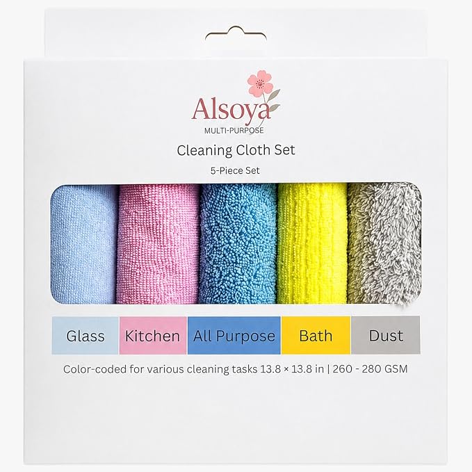 Microfiber Cleaning Cloths, 5 Pack - Image 6
