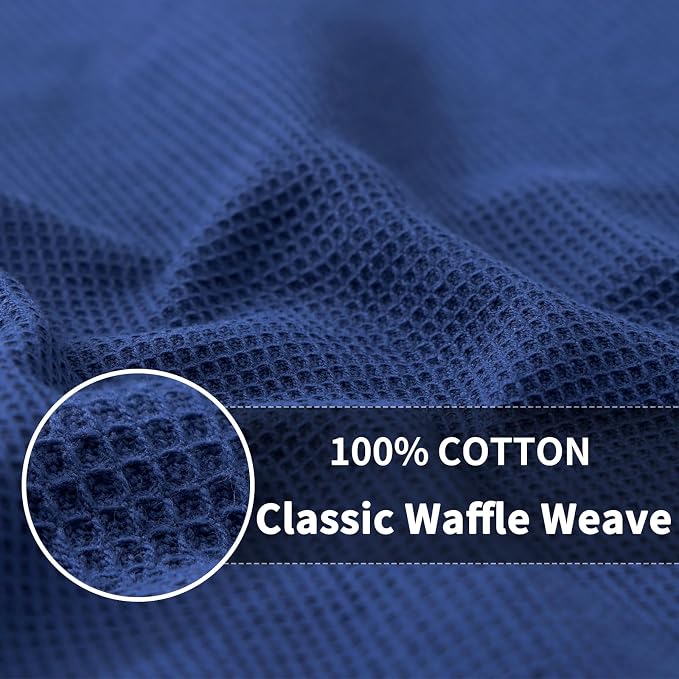 Homaxy 100% Cotton Waffle Weave Dish Cloths, 6 Pack - Image 2
