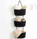 Hanging Basket, Over Door Organizer, 3 -Tier Wall Basket by WYCOROY