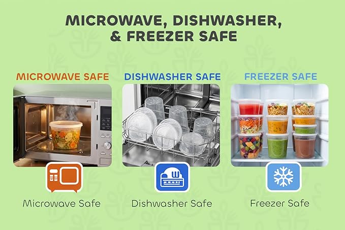 48 Sets Plastic Deli Containers - 8oz - Image 6