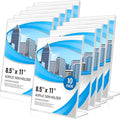Acrylic Sign Holder 8.5 x 11 10 Pack, Double-Sided Clear Sign Holder Plastic Stands for Display, Table Sign Stands, L Shape Flyer Holder