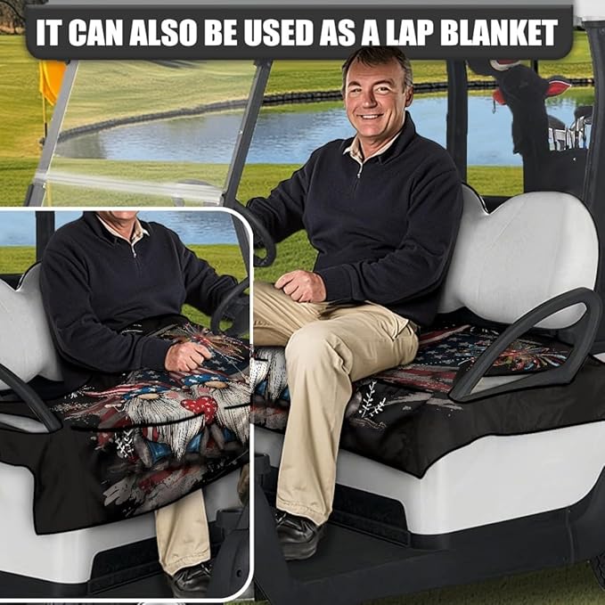 Golf Cart Seat Cushion Cover with Secure Non-Slip Design and Waterproof Layer for Daily Outdoor Riding Comfort